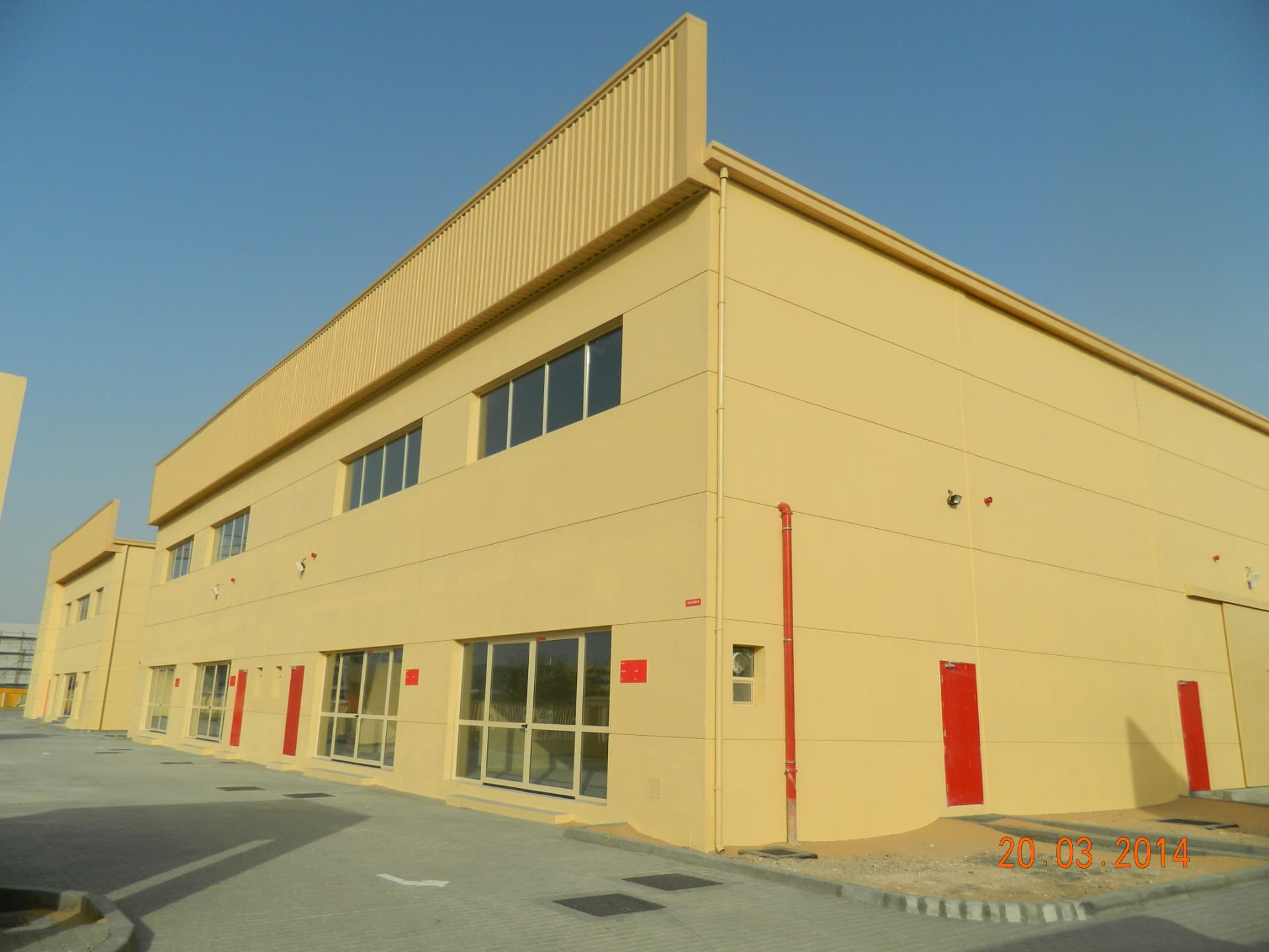Completed warehouse and office units