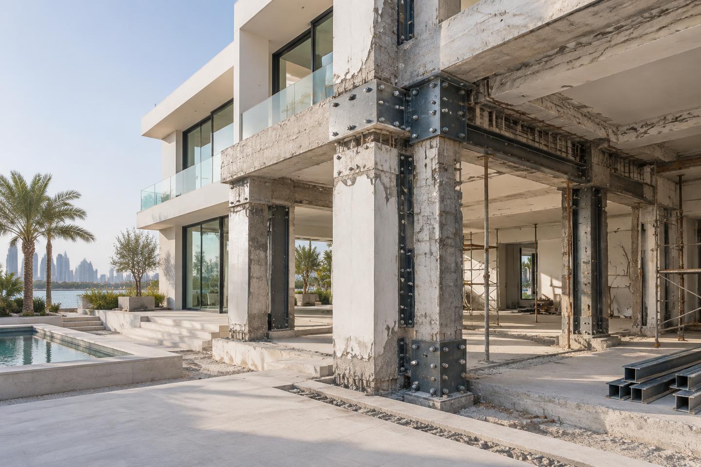 Villa structural strengthening works